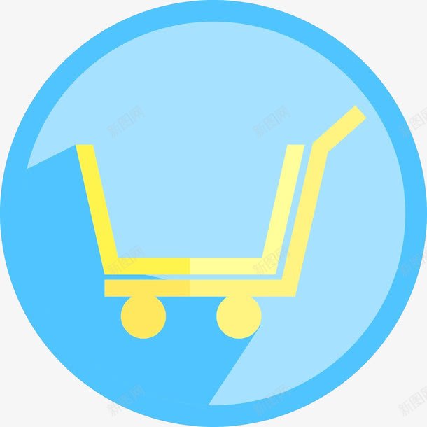 有质感的圆形蓝色购物logopng免抠素材_新图网 https://ixintu.com logo 圆形 蓝色 质感 购物