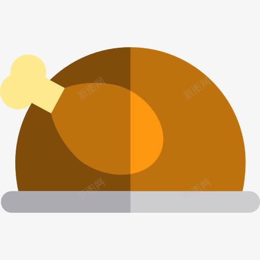 烤鸡图标png_新图网 https://ixintu.com 火鸡 火鸡的腿 烤鸡 食品 食物和餐厅 鸡肉 鸡腿