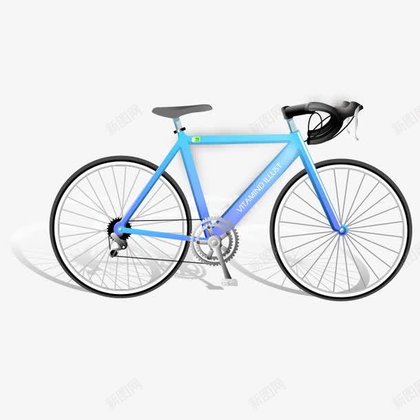 手绘变速自行车png免抠素材_新图网 https://ixintu.com 交通工具 共享单车 单车 变速车 山地车 手绘自行车 蓝色自行车 运动 骑行