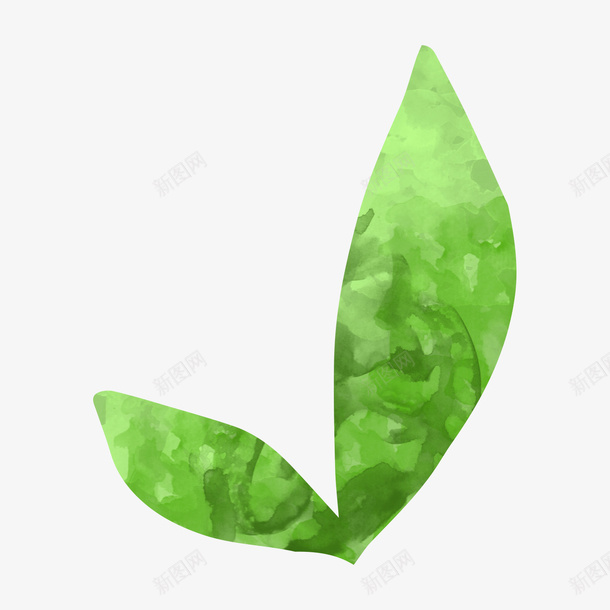 绿色叶子水彩案矢量图eps免抠素材_新图网 https://ixintu.com 叶子 图形 扁平 植物 水彩 绿色 装饰 矢量图