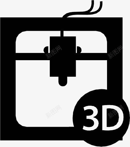 打印机3dprintericons图标png_新图网 https://ixintu.com 3D printer 打印机