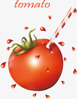 创意番茄矢量图素材
