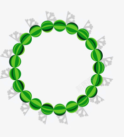 绿色珍珠手链素材