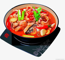 红汤火锅素材