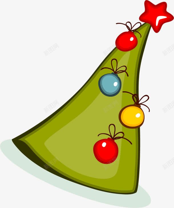 圣诞节绿色圣诞帽png免抠素材_新图网 https://ixintu.com 吊球装饰 喜庆 圣诞节 红色星星 绿色圣诞帽 绿色帽子