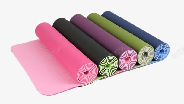 瑜伽垫png免抠素材_新图网 https://ixintu.com 健康 健身用品 悠闲 运动器材 锻炼