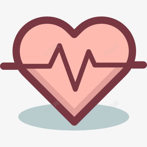 心跳图标png_新图网 https://ixintu.com 保健和医疗 健康 医学 心 心的形状 心跳 心跳折线 心跳线 诊所