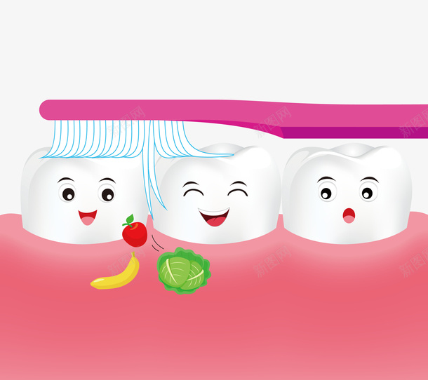 牙齿和牙刷矢量图eps免抠素材_新图网 https://ixintu.com 牙刷 牙齿 牙齿png 牙齿和牙刷 牙齿矢量图 矢量图
