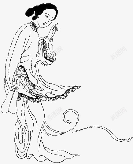古典风女人图标png_新图网 https://ixintu.com png图形 png装饰 古代 女人 手绘 装饰
