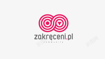 zakreveni图标png_新图网 https://ixintu.com logo 双 商标 粉色