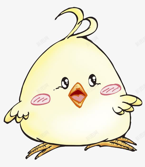 呆萌的黄色小鸡png免抠素材_新图网 https://ixintu.com 卡通 可爱 小鸡 黄色