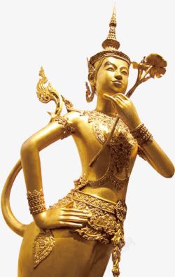 泰国金色人像雕塑素材