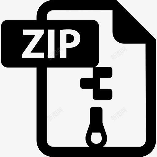 zip文件图标png_新图网 https://ixintu.com 存档 接口 文件压缩 计算 计算机