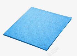 蓝色棉方巾素材