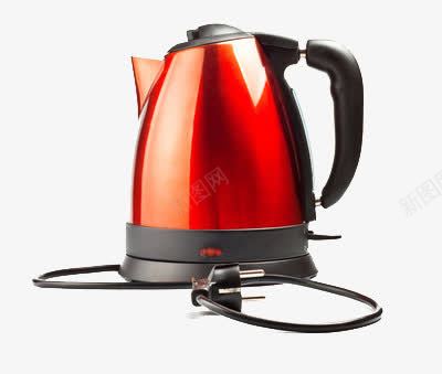 一个小容量的红色电热水壶png免抠素材_新图网 https://ixintu.com 容量小 烧水壶 电热水壶 红色的