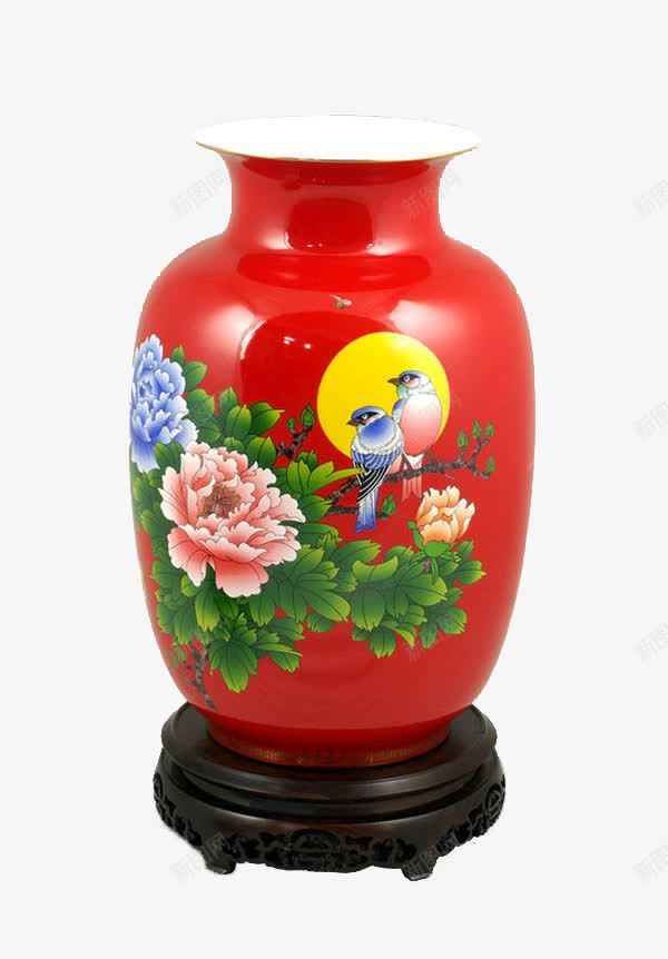 中国红瓷png免抠素材_新图网 https://ixintu.com 产品实物 古董 艺术品 陶瓷