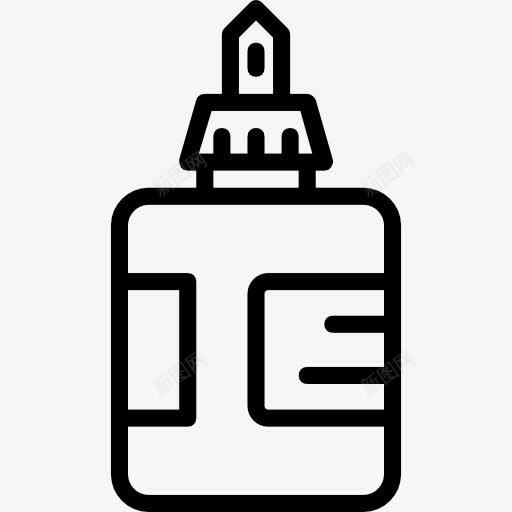胶图标png_新图网 https://ixintu.com 工具和用具 时尚 液体胶水 瓶 简笔画胶水 编辑工具
