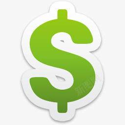 美元货币标志ColorfulStickersIcons图标png_新图网 https://ixintu.com currency dollar sign 标志 美元 货币