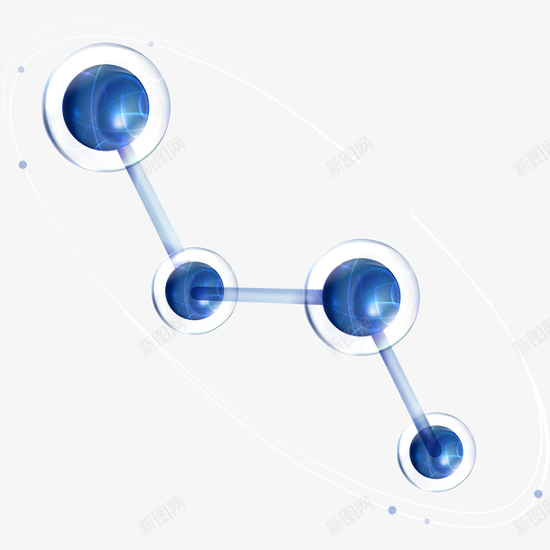 蓝色的科技粒子png免抠素材_新图网 https://ixintu.com 卡通手绘 商务 科技 蓝色颗粒 装饰图 颗粒