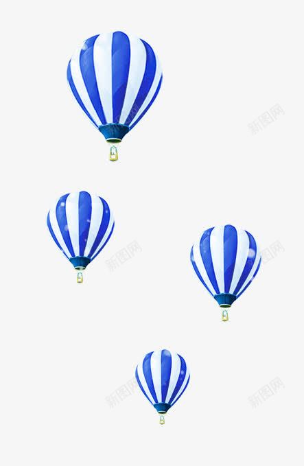 蓝色氢气球png免抠素材_新图网 https://ixintu.com 手绘气球 热气球 蓝色氢气球