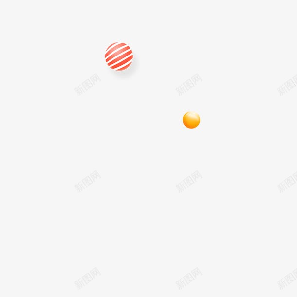 两颗彩色的糖球png免抠素材_新图网 https://ixintu.com 彩色
