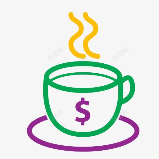 咖啡杯图标钱茶业务png_新图网 https://ixintu.com Coffee cup icons money tea 咖啡 图标 杯 茶 钱