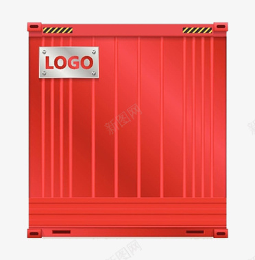 红色logo的大集装箱图标图标