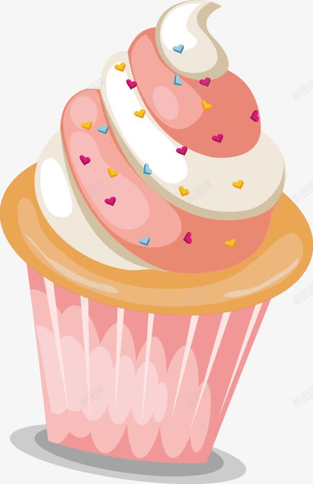 彩色纸杯蛋糕png免抠素材_新图网 https://ixintu.com 彩色纸杯蛋糕 烘培食品 甜品 纸杯蛋糕 蛋糕