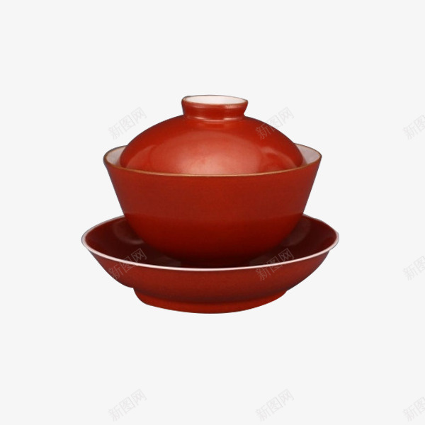 古典红色茶杯png免抠素材_新图网 https://ixintu.com 产品实物 轻巧 陶瓷