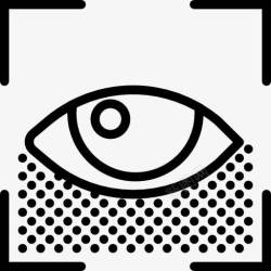 眼睛扫描扫描图标高清图片