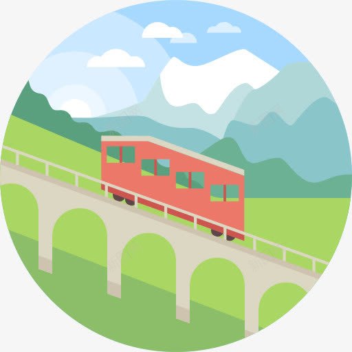 索图标png_新图网 https://ixintu.com Funicular 交通 景观 索道 自然