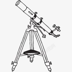 手绘的望远镜1素材