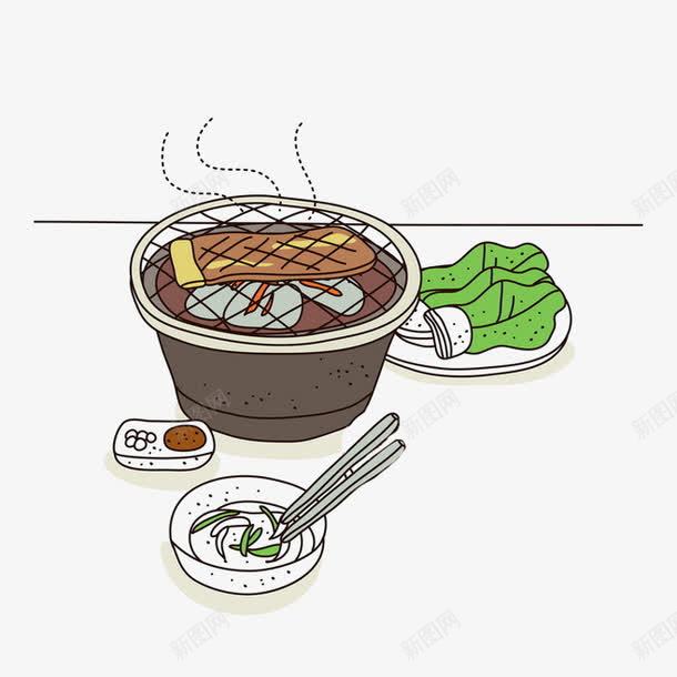 手绘火锅png免抠素材_新图网 https://ixintu.com 手绘素材 火锅 面条 食物