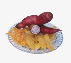 红薯地瓜干紫色红薯地瓜干高清图片