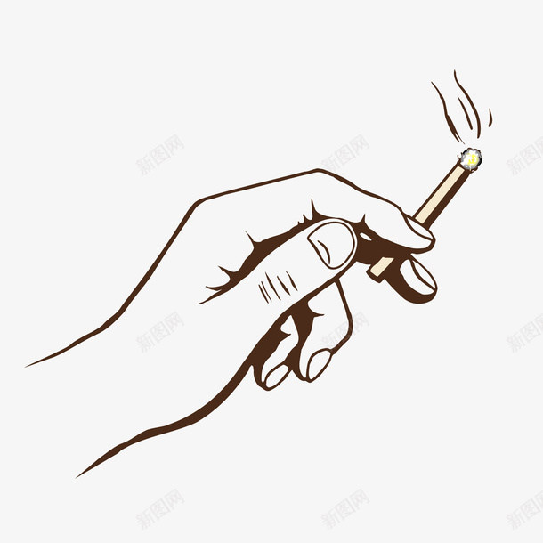 一个拿着燃烧的烟的手矢量图ai免抠素材_新图网 https://ixintu.com 一个拿着烟的手 一个拿着燃烧的烟的手矢量免抠图 不抽烟 手 烟 矢量图 禁烟日 香烟