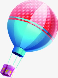 圆形卡通可爱热气球素材
