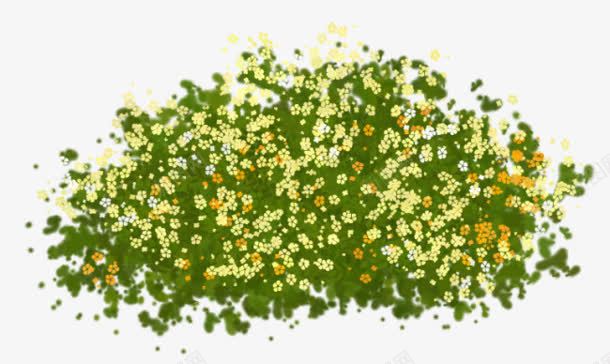 黄色花朵花丛装饰png免抠素材_新图网 https://ixintu.com 图片 花丛 花朵 装饰 黄色
