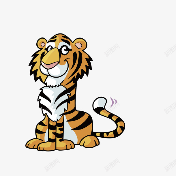 卡通小老虎png免抠素材_新图网 https://ixintu.com png图形 png装饰 动物 卡通 手绘 老虎 装饰