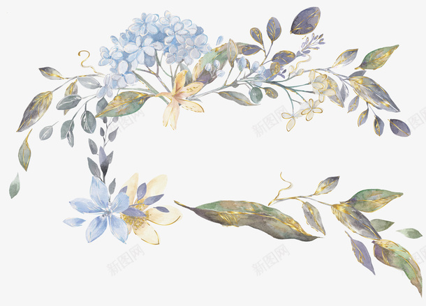 水彩的花朵png免抠素材_新图网 https://ixintu.com png图形 植物 花卉 花朵 装饰