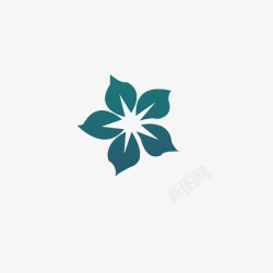 蓝色小花素材