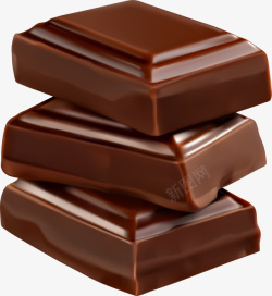 小清新棕色巧克力素材