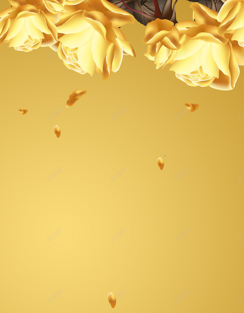 花朵金色墙纸图案背景psd设计背景_新图网 https://ixintu.com 墙纸 室内 富贵 底纹 活动 背景 花 花朵 装修 金碧辉煌 金色