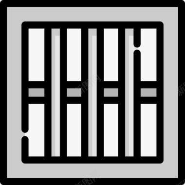 卡通监狱牢笼图标图标