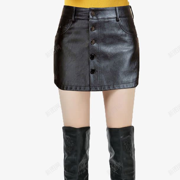 黑色皮裤裙png免抠素材_新图网 https://ixintu.com 免抠 实物 皮裤 素材 裤裙 高清 黑色