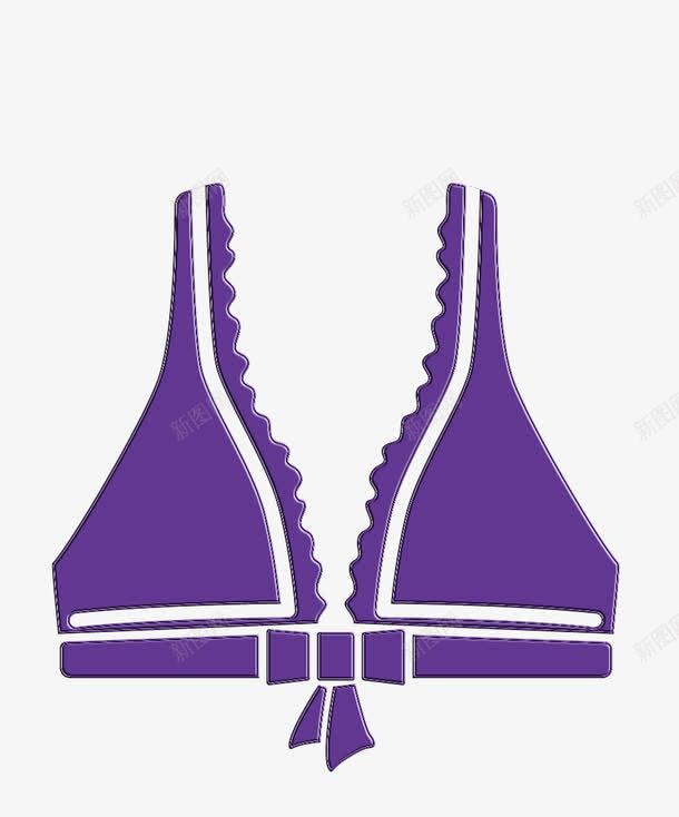 蝴蝶结胸罩png免抠素材_新图网 https://ixintu.com 内衣 卡通 手绘 紫色 胸罩 蝴蝶结