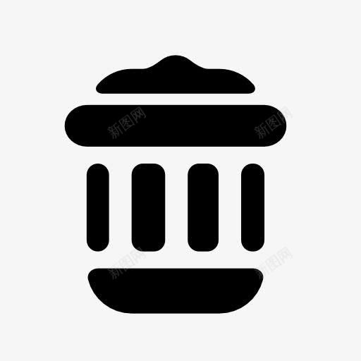 垃圾筒图标png_新图网 https://ixintu.com 回收站 垃圾桶