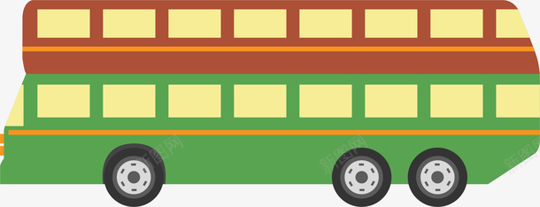 绿色卡通车辆png免抠素材_新图网 https://ixintu.com 卡通 图案 客车 清新 简约 绿色 装饰图案 车辆