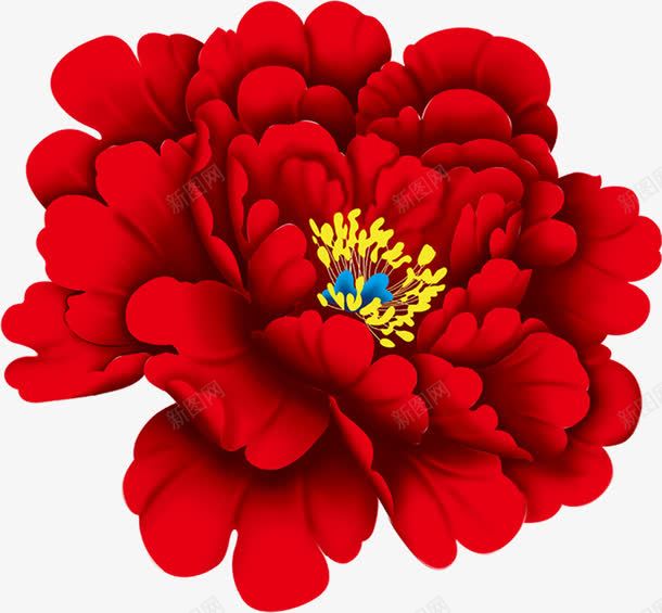 手绘创意合成红色的海棠花png免抠素材_新图网 https://ixintu.com 创意 合成 海棠花 红色