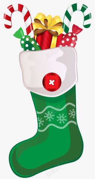 绿色圣诞袜礼物png免抠素材_新图网 https://ixintu.com 圣诞礼物 圣诞节 圣诞节png 圣诞节图片 圣诞节小 圣诞节装饰 圣诞袜 绿色