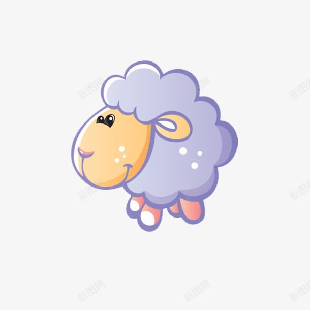 小绵羊卡通动物png免抠素材_新图网 https://ixintu.com 动物 卡通 小绵羊 简笔画
